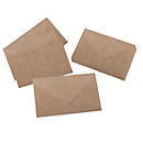 Enveloppen Sigel 'Nature', C6, 24 stuks, PEFC-gecertificeerd, kraftpapier, bruin
