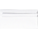 Enveloppes blanches, 110 x 220 mm (DL) avec fenêtre à gauche, pate autocollantes, 1000 pièces