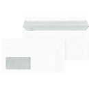 Enveloppes, DL, avec fenêtre, fermeture triangulaire, adhésives, 1000 pièces