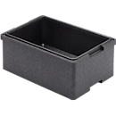 EPP insulation box for insulated containers, 23 l, with handle bar, stackable, L 560 x W 360 x H 180 mm, black