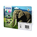 Epson 24XL Multipack - 6er-Pack - XL - Schwarz, Gelb, Cyan, Magenta, hellmagentafarben, hell Cyan - original - Tintenpatrone