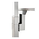 Ergo-T 2.0 Adapter voor het koppelen van manuele en elektrische tafels, wit aluminium