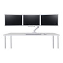 Ergotron HX - Montagekomponente (Griff, 3 Drehzapfen, Bogen mit drei Scharnieren) - für 3 LCD-Anzeigen - weiß - Bildschirmgröße: bis zu 61 cm (bis zu 24 Zoll) - Armmontage