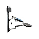 Ergotron LX - Befestigungskit (CPU-Halter, Maushalterung, 2 Schienenabdeckungen, Tastaturarm, 2 Kabelkanäle, Handgelenkkissen, Wandschiene 10", Wandschiene 34", Display-Befestigung, Mauspad) - für LCD-Display / PC-Ausrüstung - kleiner CPU-Halter -...