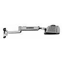 Ergotron LX - Befestigungskit (Steh-Sitz-Arm, Verlängerung, Basis, Tastatur-Tablett, Mausablage zum Herausziehen, Handgelenkkissen, Maushalterung) - für Tastatur und Maus - Polished Aluminum - Wandmontage - für P/N: 45-353-026