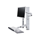 Ergotron LX Wall Mount System - Befestigungskit (Wandarm, Maushalterung, Tastaturarm, 2 Kabelkanäle, Handgelenkkissen, Wandschiene 10", Wandschiene 34")