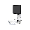 Ergotron StyleView Vertical Lift, Patient Room - Monitor-/Tastatur-Montagekit (vertikal) - Sitz-Steh - geeignet für Wandmontage - bis zu 61 cm (bis zu 24 Zoll) - weiß