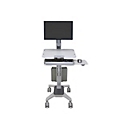 Ergotron WorkFit-C Single LD Sit-Stand Workstation - Wagen - für LCD-Display / PC-Ausrüstung - Grau - Bildschirmgröße: bis zu 76,2 cm (bis zu 30 Zoll)