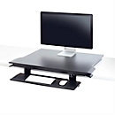 ergotron® WorkFit TX bureauverhoger, in hoogte verstelbaar monitorlegbord/werkblad &amp; in hoogte verstelbaar toetsenbordlegbord, tot 18,2 kg, zwart