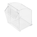 Ersatz Klappkastenbehälter für Kleinteilemagazin MultiStore, Reihengröße 5, Volumen 1,1 l, B 100 x T 97 x H 108 mm, Polystyr., 1 St.