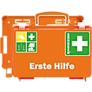 Erste-Hilfe-Koffer SÖHNGEN® QUICK, Inhalt gemäß DIN 13 157, mit Inneneinteilung & Wandhalterung, L 260 x B 170 x H 110 mm, ABS-Kunststoff, orange