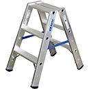 Escabeau double en alu, 2 x 3 marches