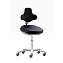ESD laboratory swivel chair 9103E, integral foam padding black