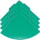 Esquinas para rejilla para suelo Yoga Rost®, verde, 4 unidades