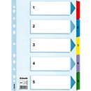 Esselte Karton-Register Mylar, Zahlen 1-5