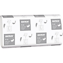 Essuies mains pliés en Z KATRIN, blanc haut, 2 plis, 2 x 18 g/m², 224 x 230 mm, paquet pratique avec poignée, 4000 pcs.