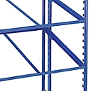 Estante con marco de acero para carro para cajas norma europea, 820 x 620 mm