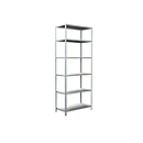 Estantería sin tornillos en sistema modular, estantería básica, 1000 x 500 x 2500 mm, blanco