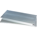 Estantes, para armarios de material sin separación central y con W 950 mm, hasta 50 kg, W 950 x D 600 mm, acero galvanizado, plata