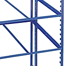Étagère à cadre en acier pour chariot à caisses Euro, 410 x 620 mm
