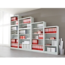 Étagère Archivo Color SCHÄFER, 2400 x 800 mm, 6 HC, Lot de 2 armoires à poser