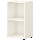 Etagère de bureau TEMPIO, en bois, 2 compartiments, 2 OH, L 400 x P 340 x H 720 mm, blanc