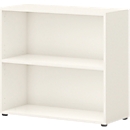 Etagère de bureau TEMPIO - en bois- L 800 x P 340 x H 720 mm - 2 HC - blanc