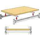 étagère en bois, à hauteur nivelable, l. 1273 mm