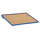 Étagère en bois pour chariot à caisses Euro, 1240 x 620 mm