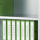 Schäfer Shop Select Étagère intermédiaire, pour armoire à portes coulissantes, aluminium blanc RAL 9006, 1200 x 325 mm, 2 p.