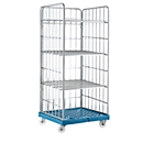Étagère mobile, H 1800 x l. 815 x P 724 mm, bleu clair