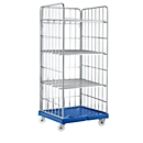 Étagère mobile, H 1800 x l. 815 x P 724 mm, bleu foncé