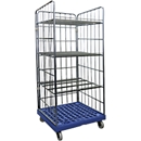 Étagère mobile, H 1800 x l. 815 x P 724 mm, bleu RAL 5010