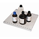 Etagère standard pour les armoires de stockage de produits chimiques asecos des séries CS et CX, en tôle d'acier, L 474 x P 491 x H 30 mm, jusqu'à 50 kg