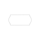 Etiketten met gegolfde rand, 22 x 12 mm, 10 rollen, wit (permanent)