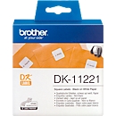 Étiquettes multifonctionnelles carrées DK-11221 Brother, 23 x 23 mm, 1000 p.