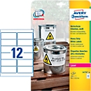 Étiquettes polyéthylène ultra-résistantes L4776-20 Avery Zweckform, 99,1 x 42,3 mm, permanent, blanc