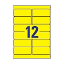 Étiquettes polyéthylène ultra-résistantes L6107-20 Avery Zweckform, 99,1 x 42,3 mm, permanent, jaune