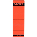 Étiquettes pour classeur à levier, pour une largeur de dos de 80 mm, autocollantes, 10 pièces, rouge