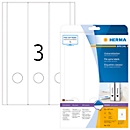 Étiquettes pour classeurs A4 Herma, 297 x 61 mm, adhésif permanent/imprimable, 75 p., blanc