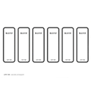 Étiquettes pour classeurs WOW/Style Leitz®, largeur de tranche 50 mm, autocollant, 60 unités