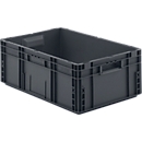 Eurobox SSI Schaefer Series MF 6220, closed, polypropylene, L 600 x W 400 mm, volume 41.6 l, without lid