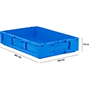European standard box series LTB 6120, made of PP, capacity 20.3 l, without lid, blue