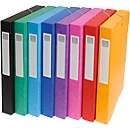 Exabox diverse kleuren (geel, rood, roze, lila, blauw, turquoise, groen, zwart), rugbreedte 25 mm
