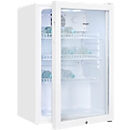 Exquisit koelkast met glazen deur GKS120-GT-160C Wit 118 l, convectie, 3 legplateaus, deurslot, vrijstaand