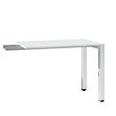 Extension table SOLUS PLAY, rectangular, W 1000 x D 600 x H 720 - 820 mm, white