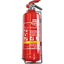 Extincteur à graisse Gloria FBDP2, DIN EN 3 pour classes d'incendie A/B/F, volume 2 l, largeur de pulvérisation 2 m, avec manomètre, rouge
