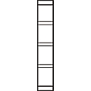 extremo, para estantería de acero PROGRESS 2000, Al 1900 x P 300 mm, negro