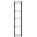 extremo, para estantería de acero PROGRESS 2000, Al 1900 x P 300 mm, plata