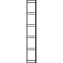 extremo, para estantería de acero PROGRESS 2000, Al 2250 x P 300 mm, negro